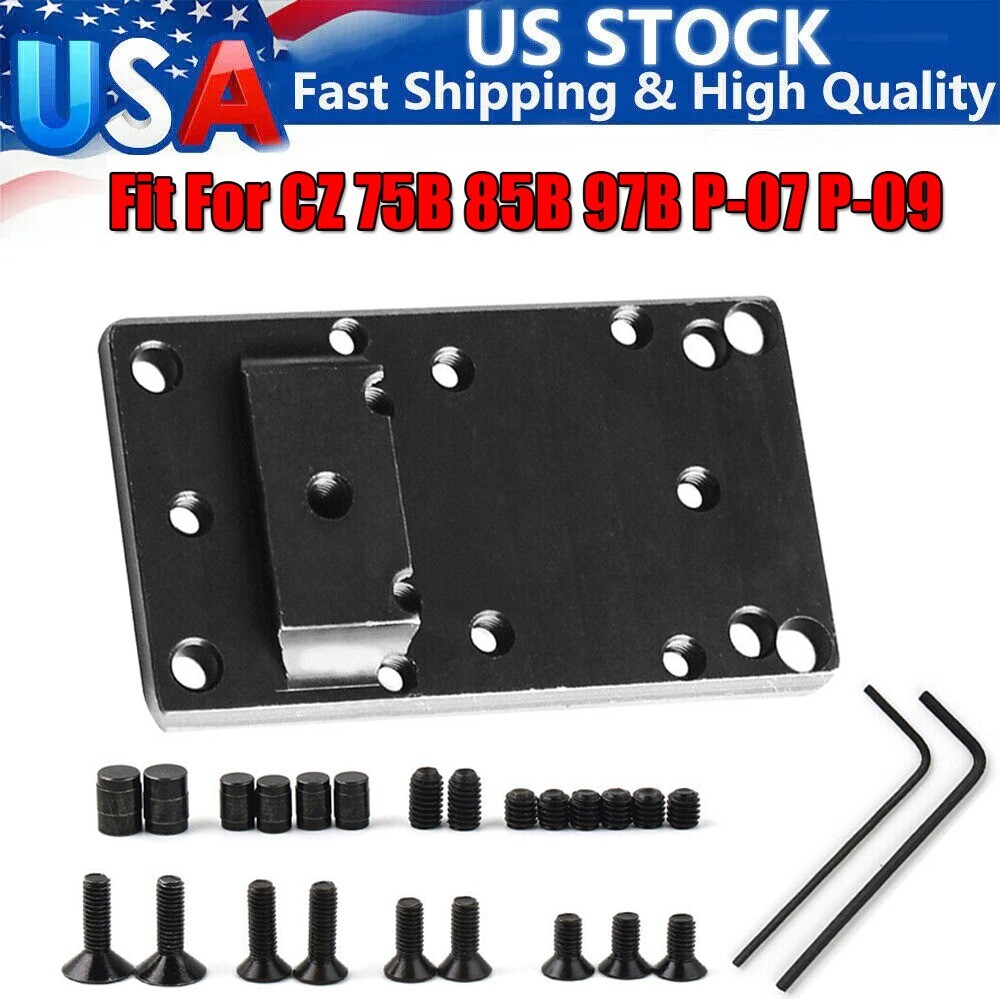 Red/Green Dot Sight Base Mount Plate Base Pistol For CZ 75B 85B 97B P-07 P-09
