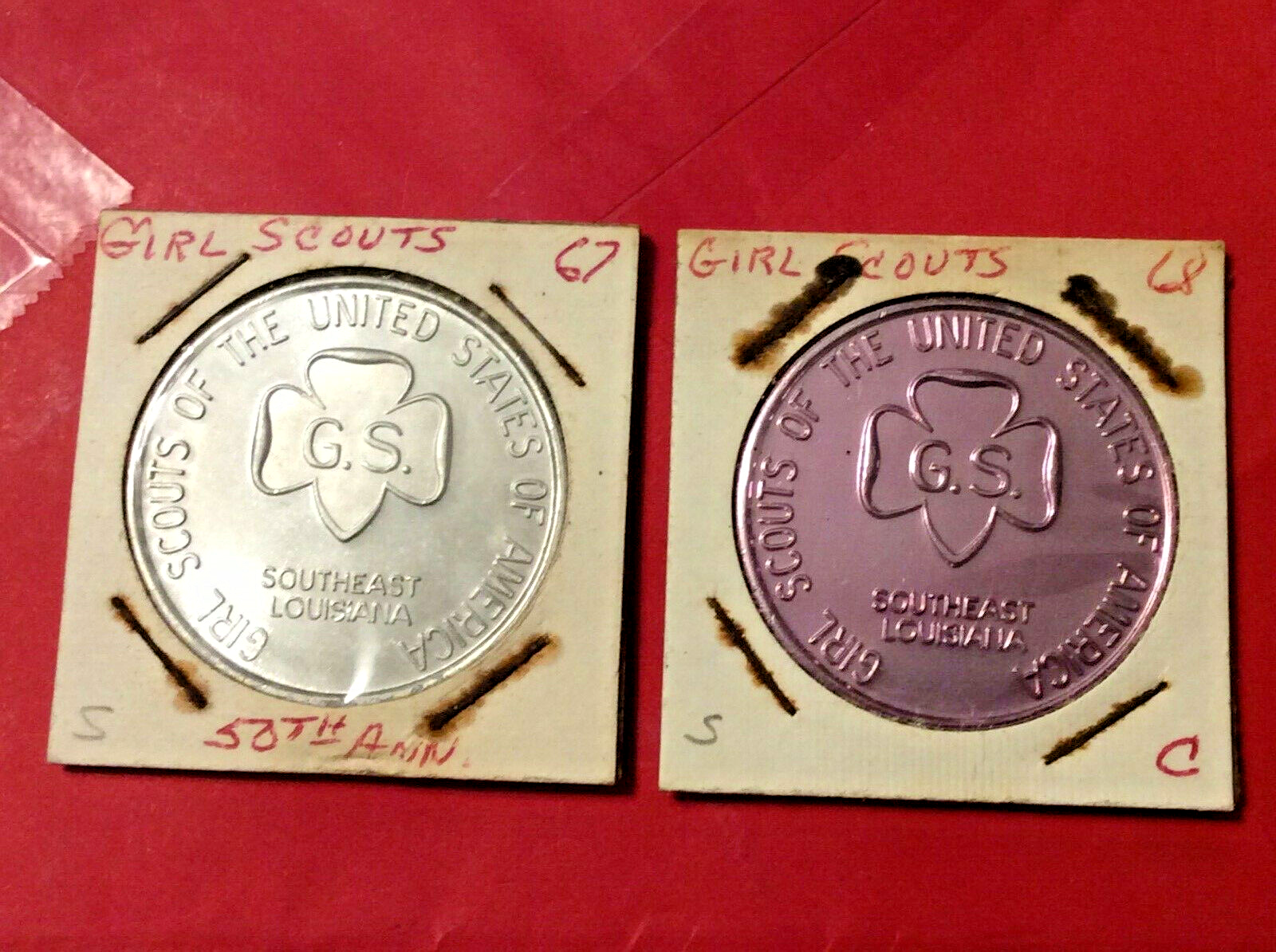 1967-1968 Girl Scouts-Southeast Louisiana Doubloon Celebrating 50th Anniversary+