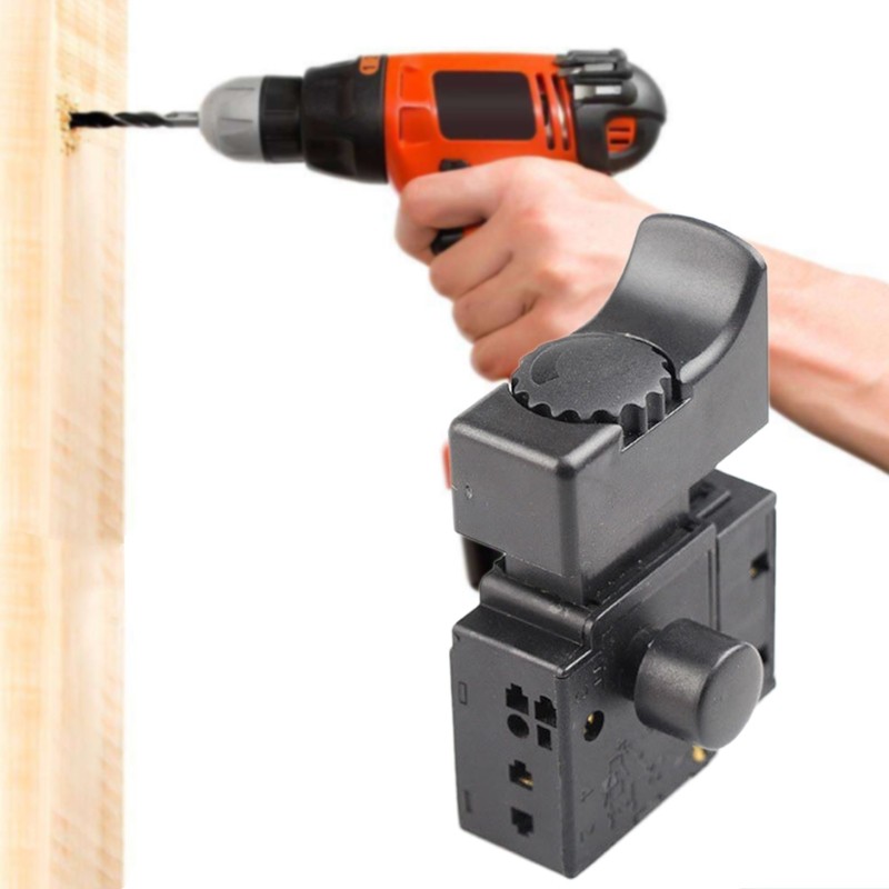 Speed Regulating Switch FA2-6/1BEK Lock on Power Tool Electric Drill Speed