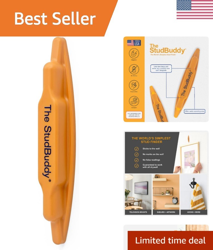 The  StudBuddy Magnetic Stud Finder - Made in the  - Easy to Use Stud Finder ...