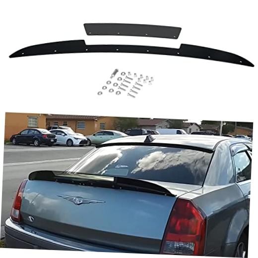 Bonbo Rear WickerBill Spoiler for Chrysler 300 SRT 2005-2010, Add-on Type 2