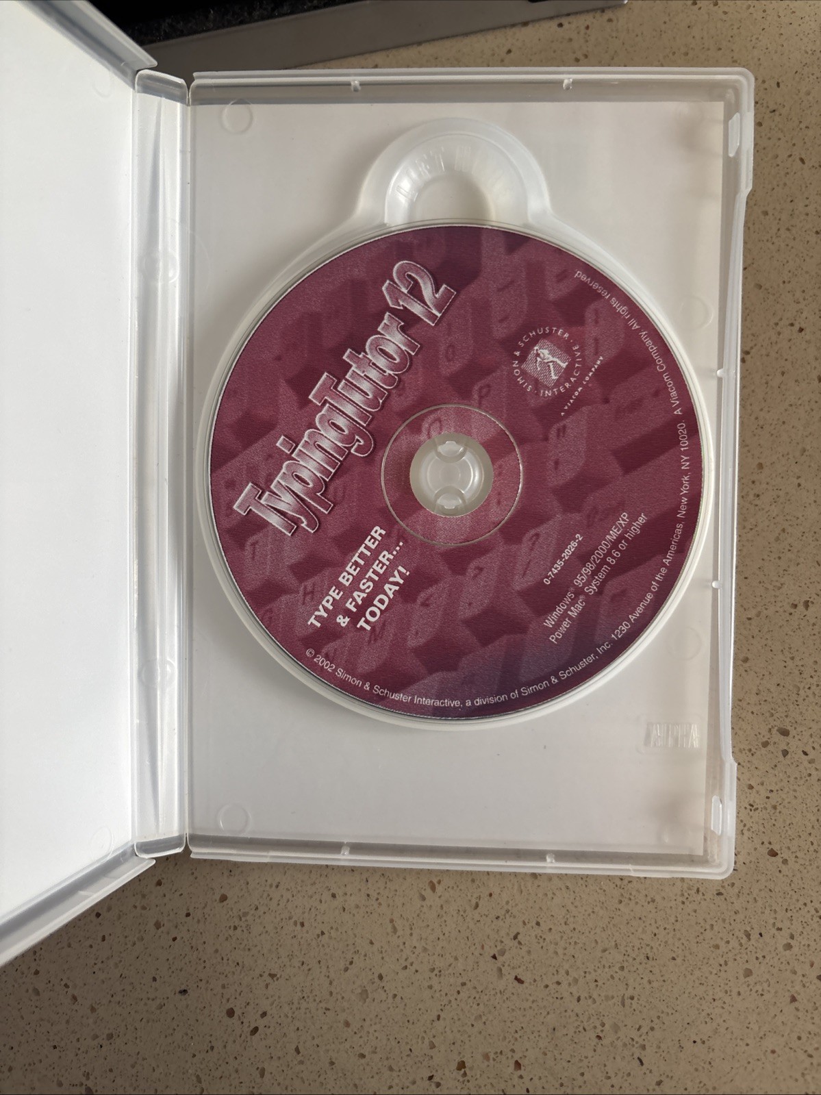 Typing Tutor 12 Deluxe Interactive Typing Tutorial CD Rom PC Windows Mac 2002