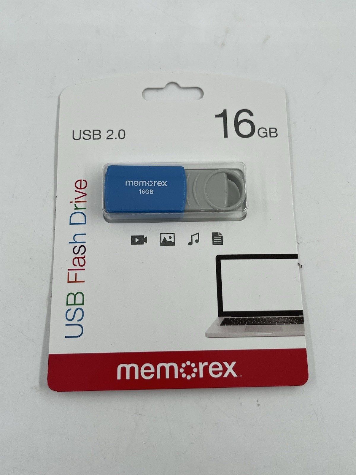 Memorex 16GB Flash Drive USB 2.0 - Blue (32020001621)