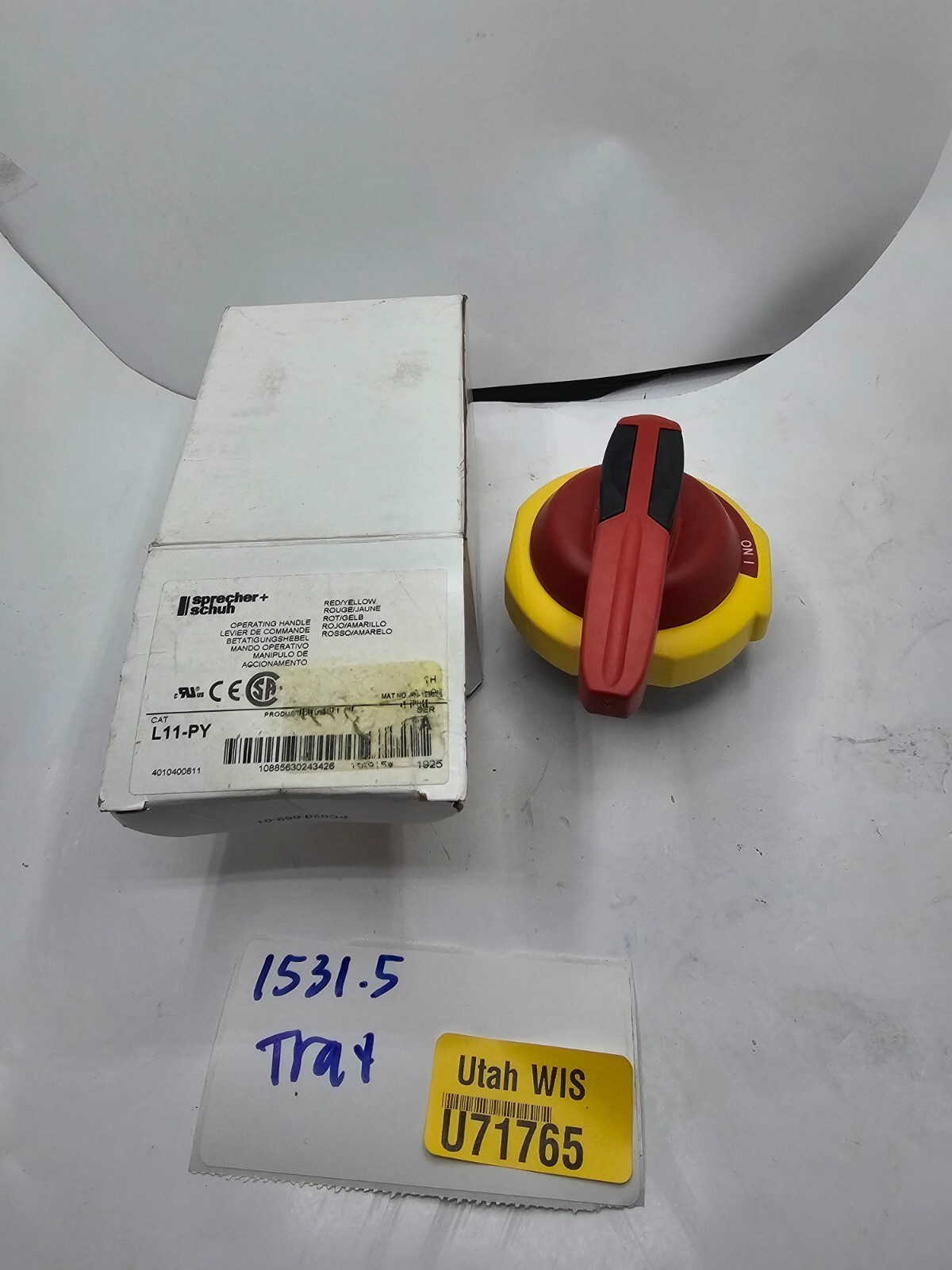 Sprecher Schuh L11-PY Switch Lever Handle Red/Yellow