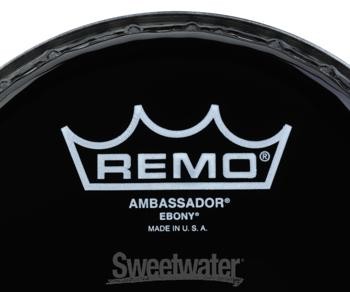 Remo Ambassador Ebony Drumhead - 6 inch