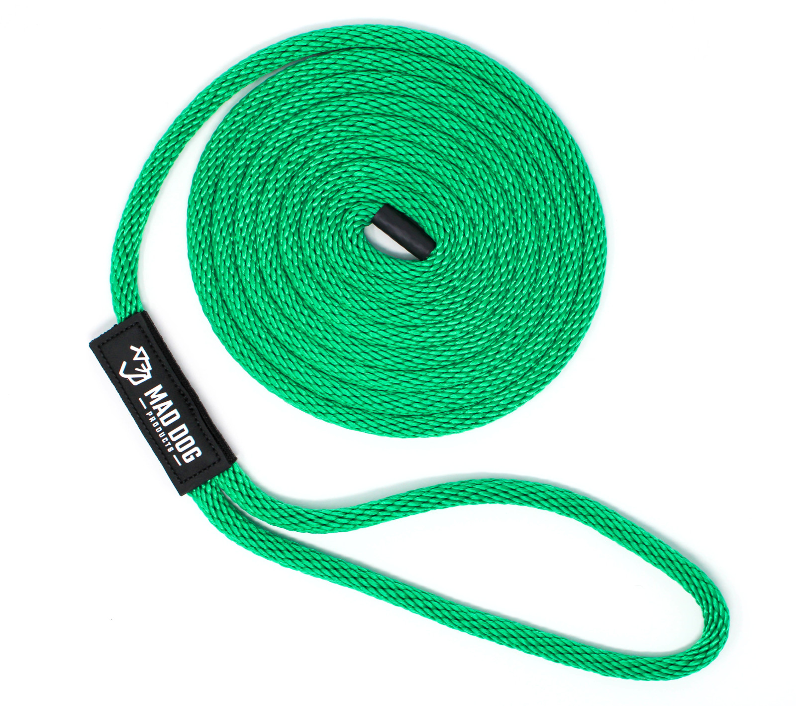 Mad Dog Products Dock Line 3/8” x 15’ Green Solid Braid Rope -Made in USA