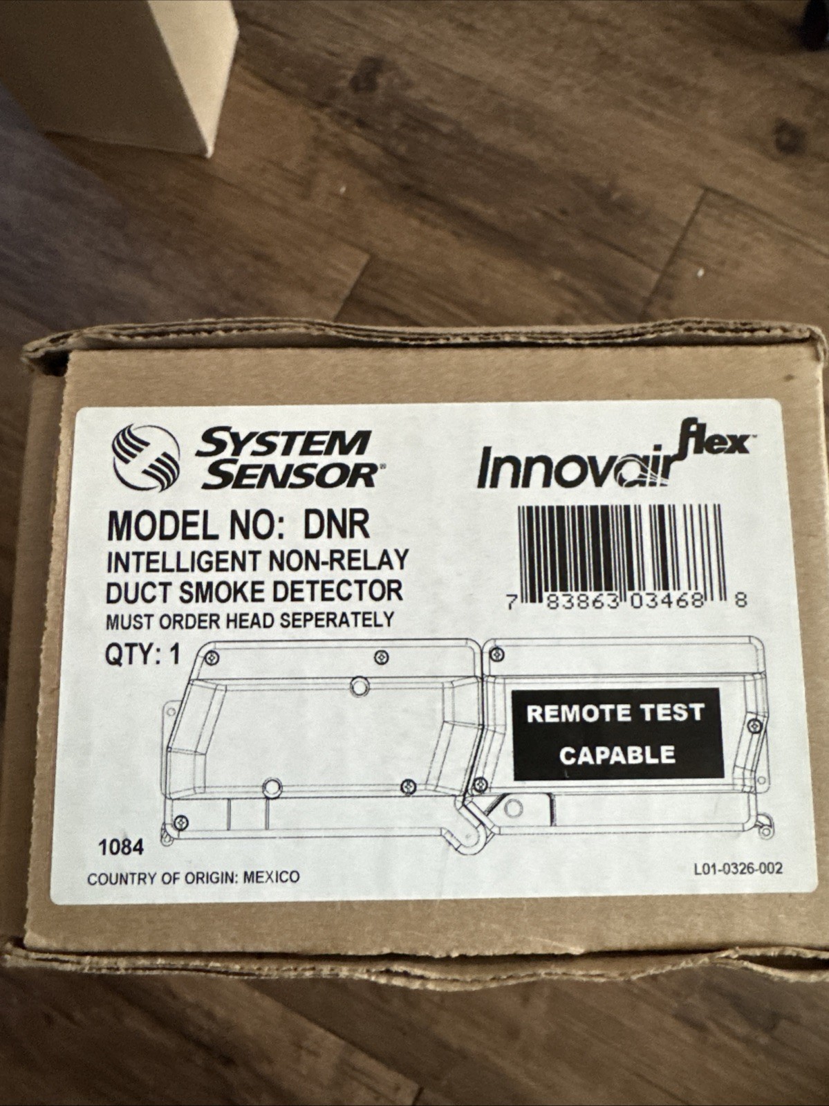 System Sensor Innovair DNR Intelligent Non Relay Duct Smoke Detector