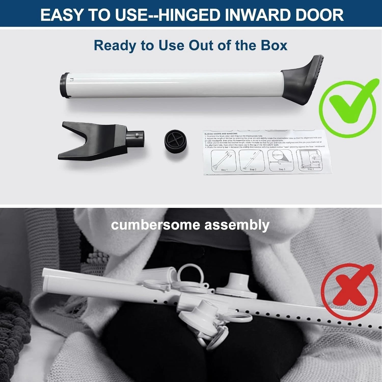 Durable Gate Lock Bar, Apartment Security
