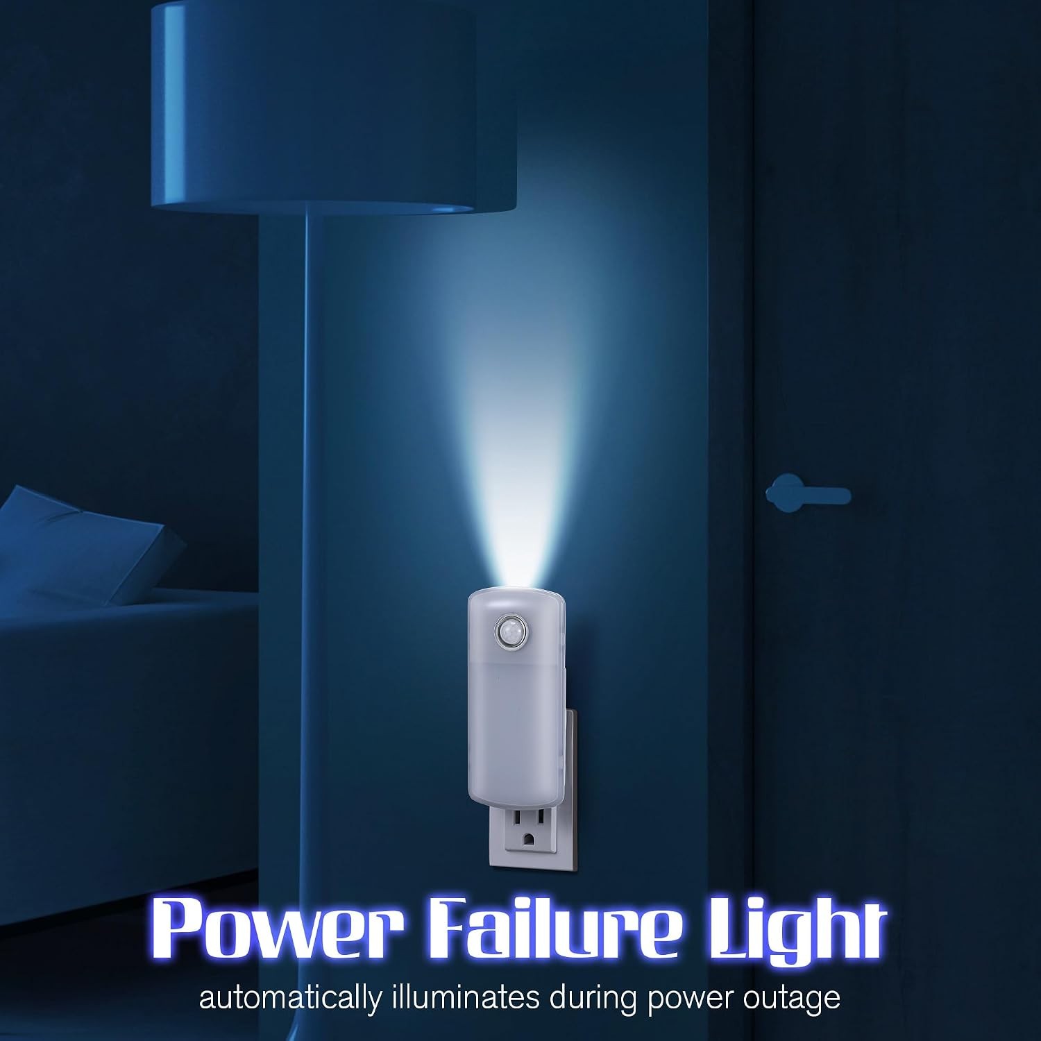 5-in-1 Rechargeable LED Night Lights with Motion Sensor - 3 Pack