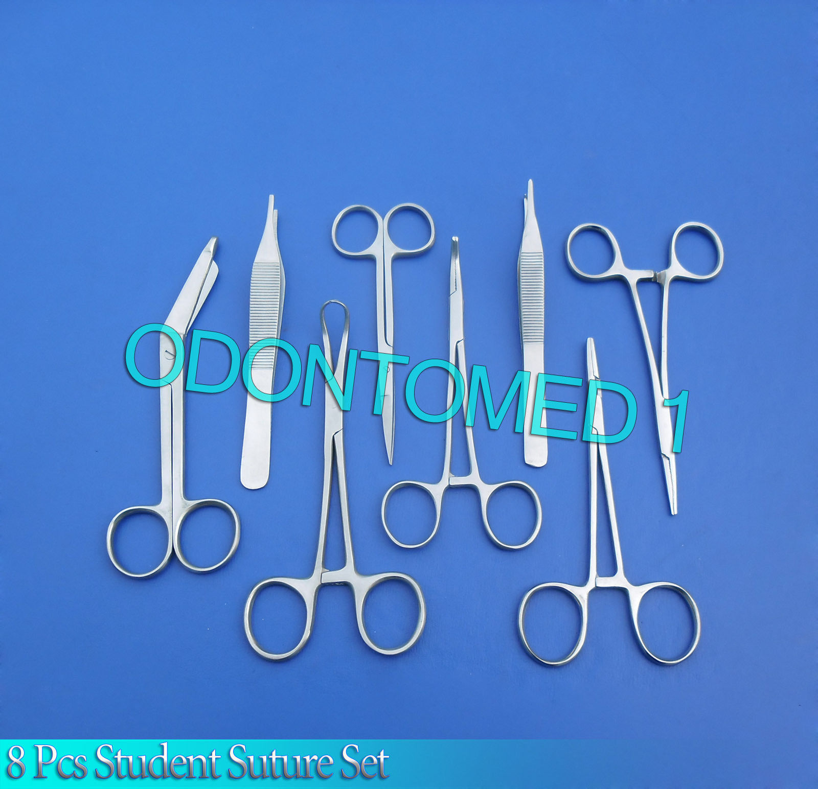 8 PC STUDENT SUTURE SURGICAL PACK SET KIT INSTRUMENTS
