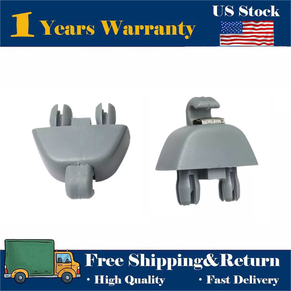 2Pcs Gray Sun Visor Hook Clip Fits VW Volkswagen Passat 2012-2015 6R0857561Y20
