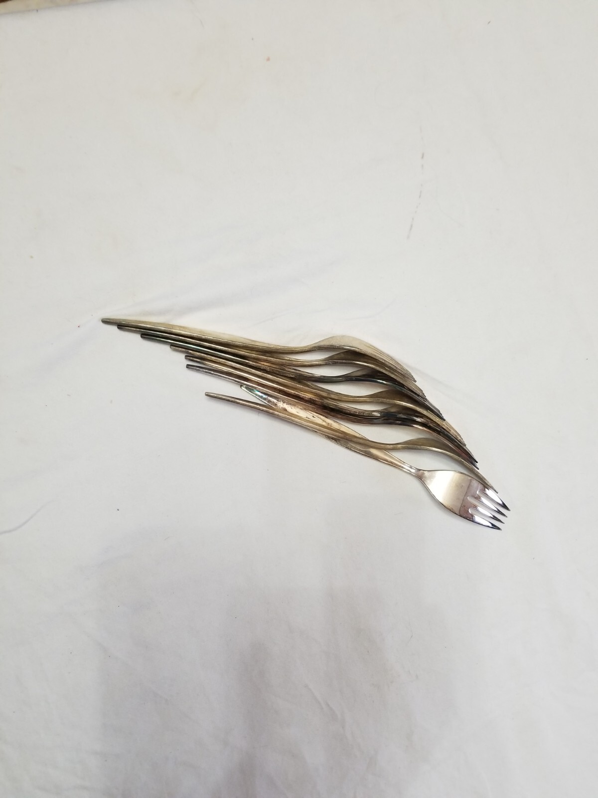 Oneida Community Flight Pattern Set of 8 Dinner Forks VTG 1963 Flatware