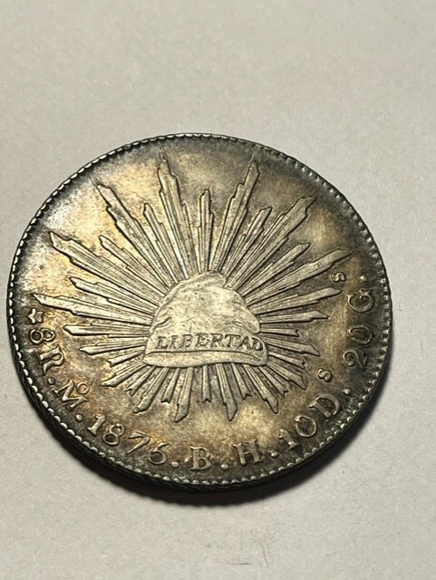 1875-Mo BH Mexico 8 Reales/Silver XF #10020