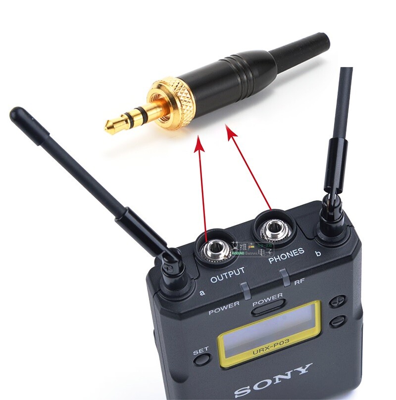 Sony Plug Connector Compatible Replacement 3.5mm Stereo Screw Locking Jack Plug