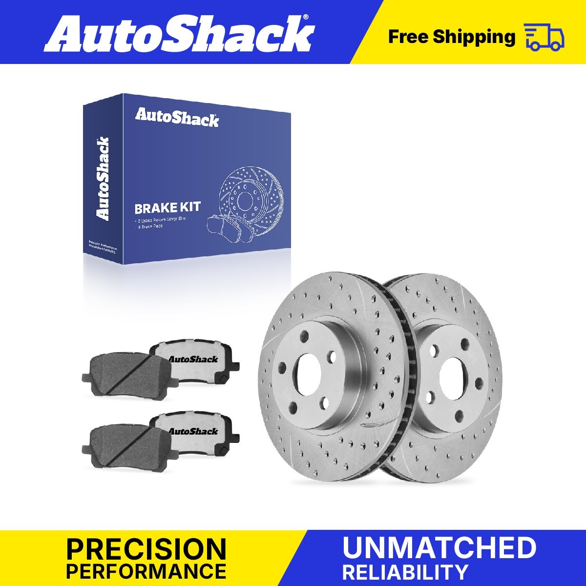 Front Drilled Slotted Brake Rotors Ceramic Pads for 2003-2008 Toyota Corolla