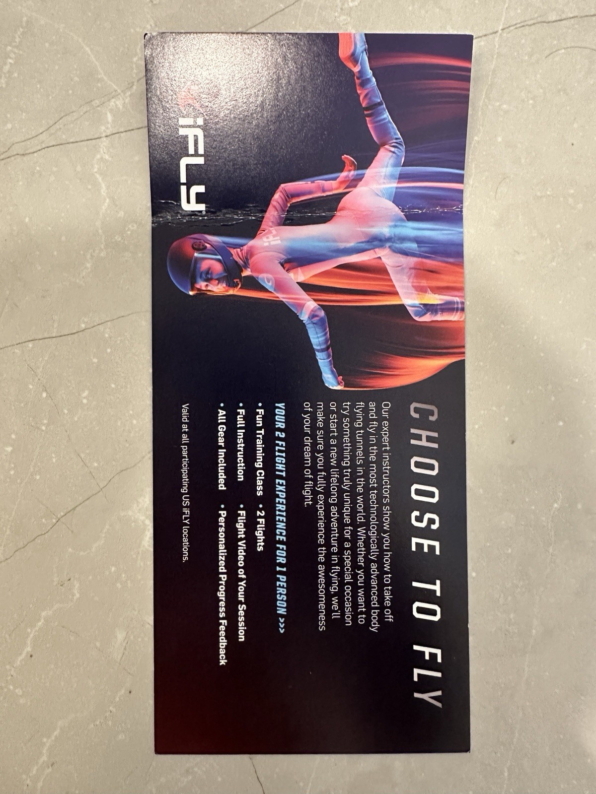 iFly Voucher Flight Value Package