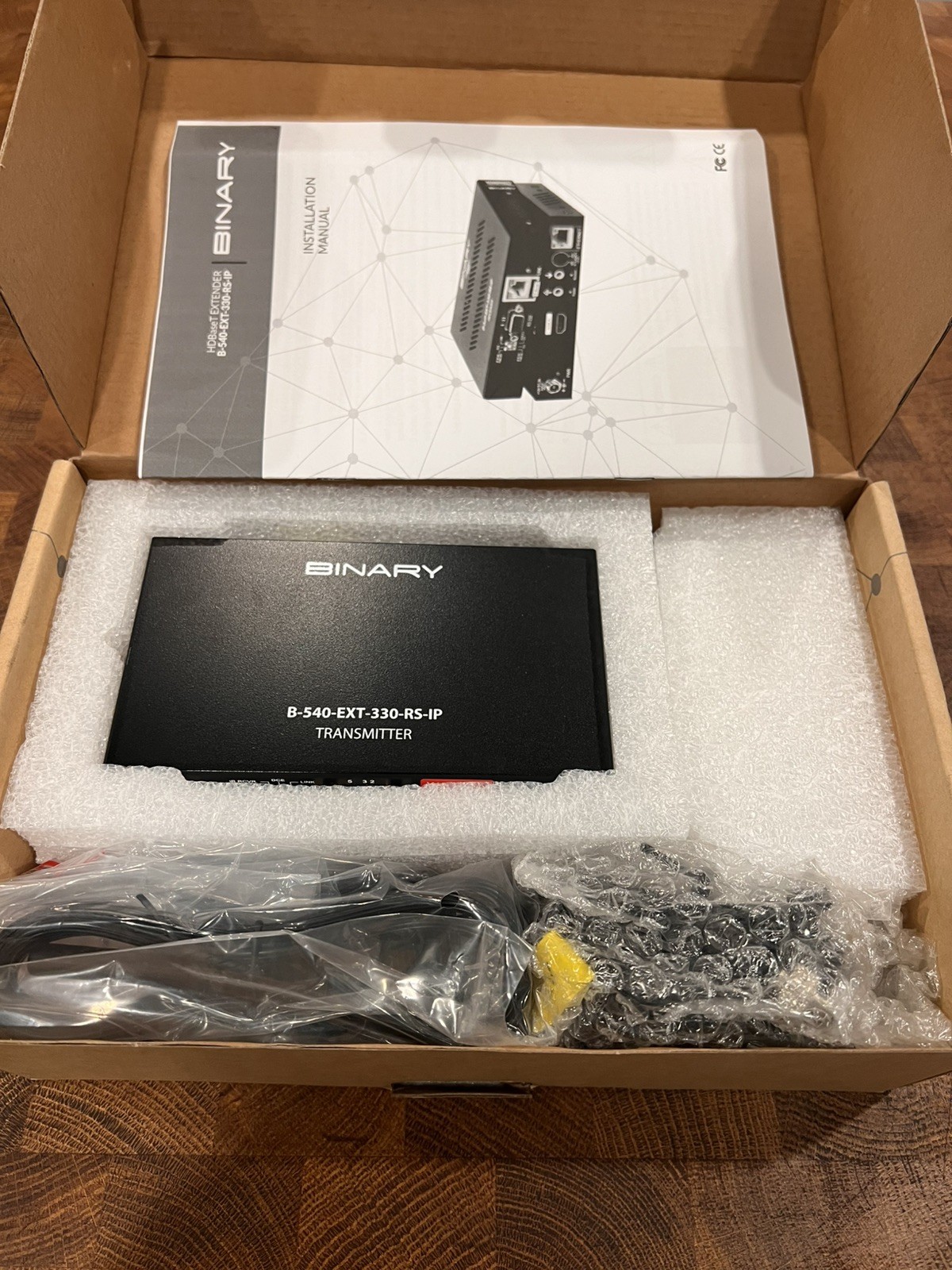 Binary B-540-EXT-230-IR Extender - Black New In Box