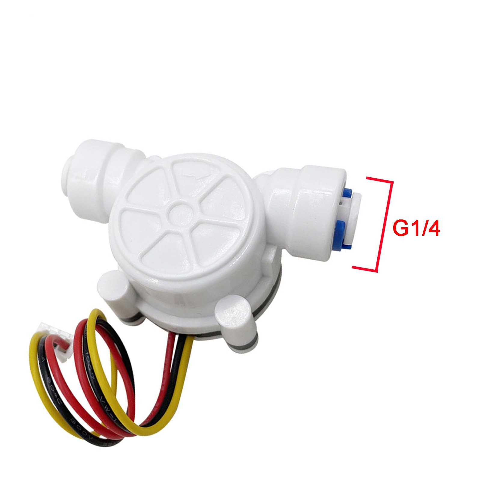 1/4 Quick Connect Water Flow Sensor Foodgrade Switch Hall Effect Flowmeter Flui