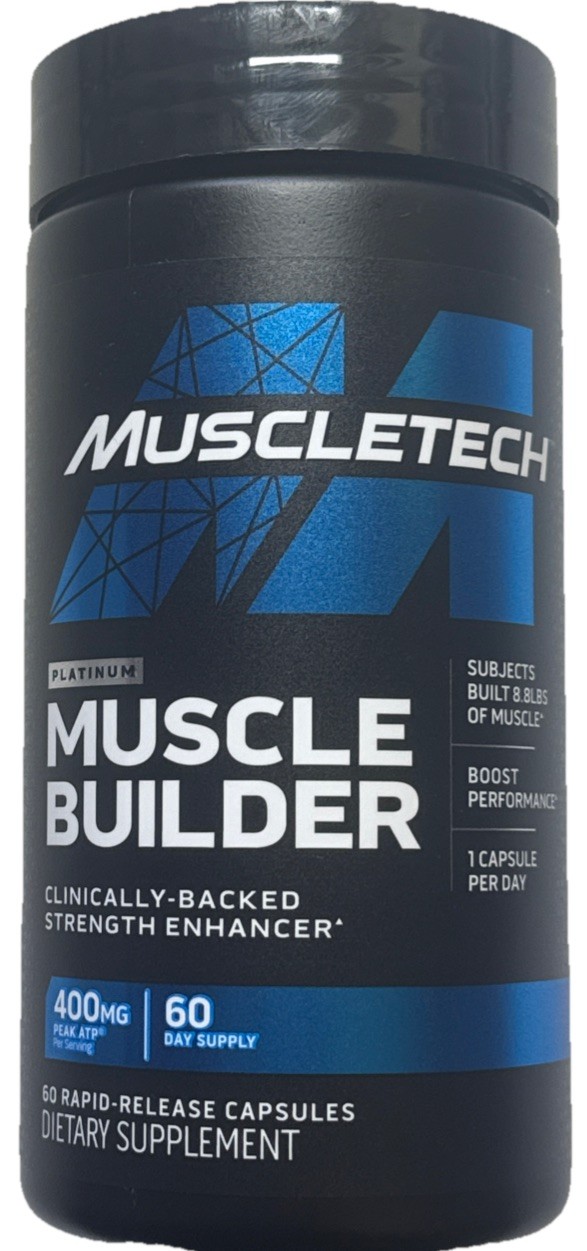 MuscleTech Nitric Oxide Muscle Builder 60 Capsules EXP 07/2028