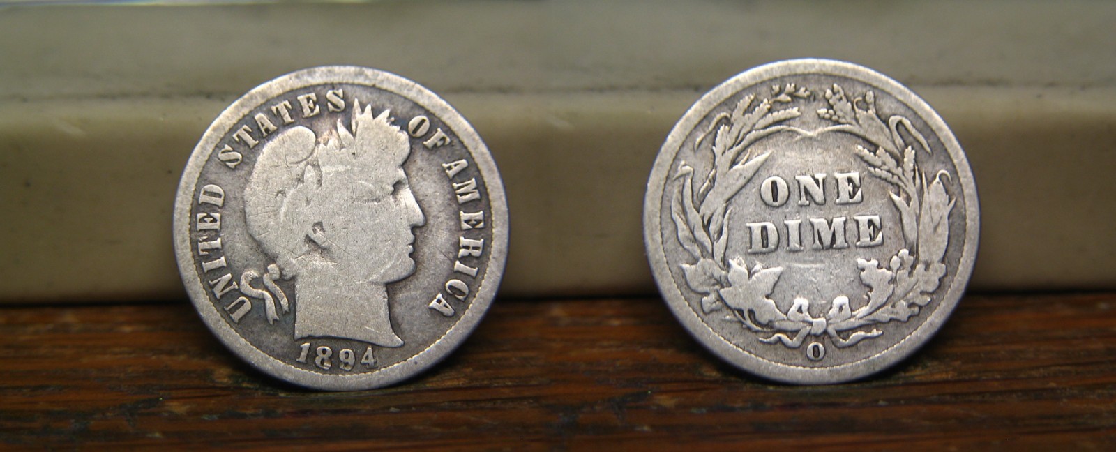 1894-O BARBER LIBERTY HEAD SILVER DIME 1894O US COIN