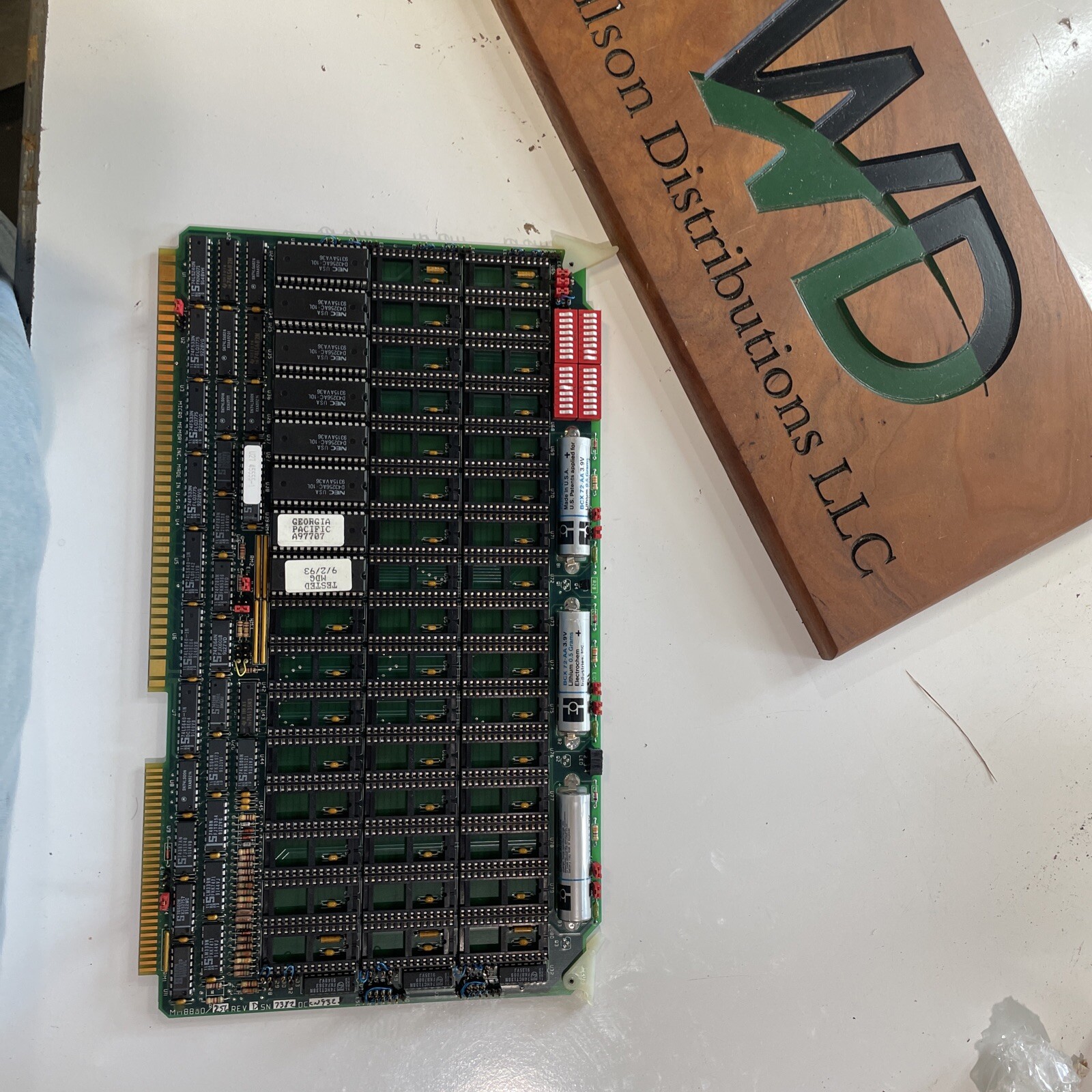 Hurco / Micro Memory Circuit Board, MM8800/256K  /  MM8800, Rev D4, NOS