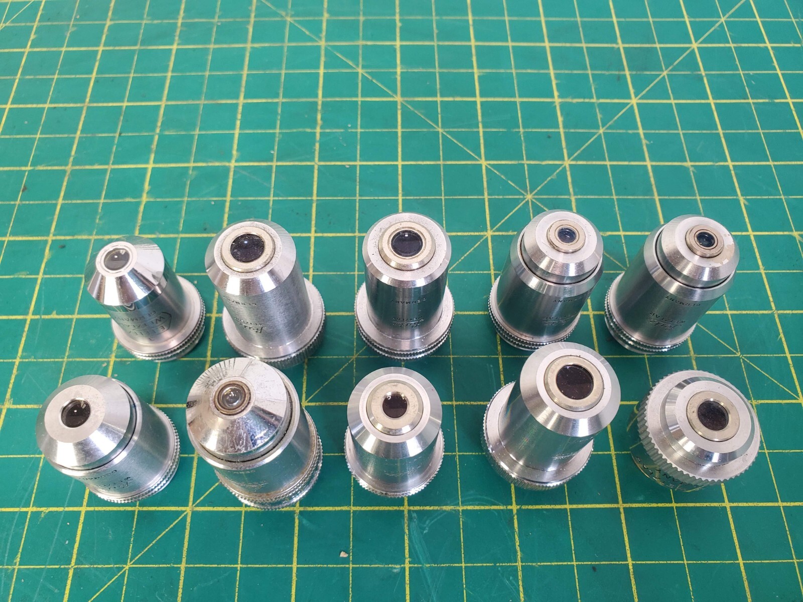 Leitz Group of 10 Microscope Objectives