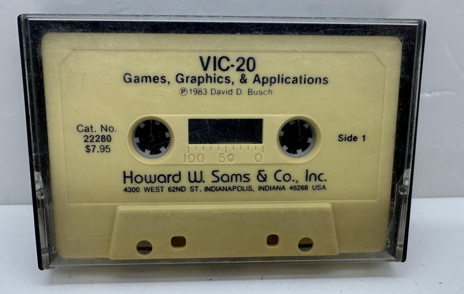 1983 Commodore VIC-20 Games Graphics & Applications Cassette Howard W Sams