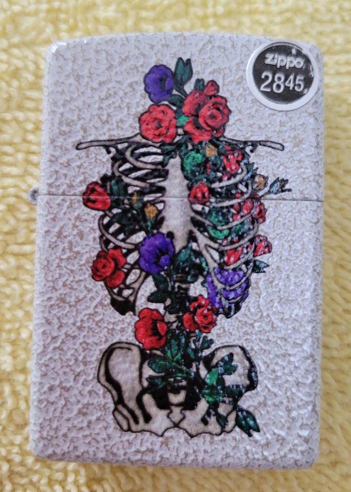 ZIPPO Floral Skeleton Design 49252 LIGHTER