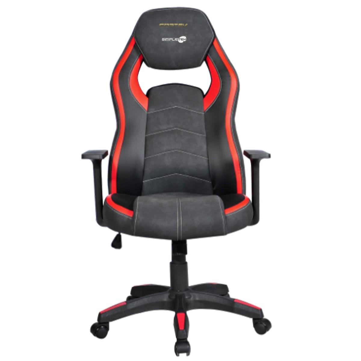 GAMING CHAIR OFFICE ADJUSTABLE DESK ARMCHAIR RED/BLACK