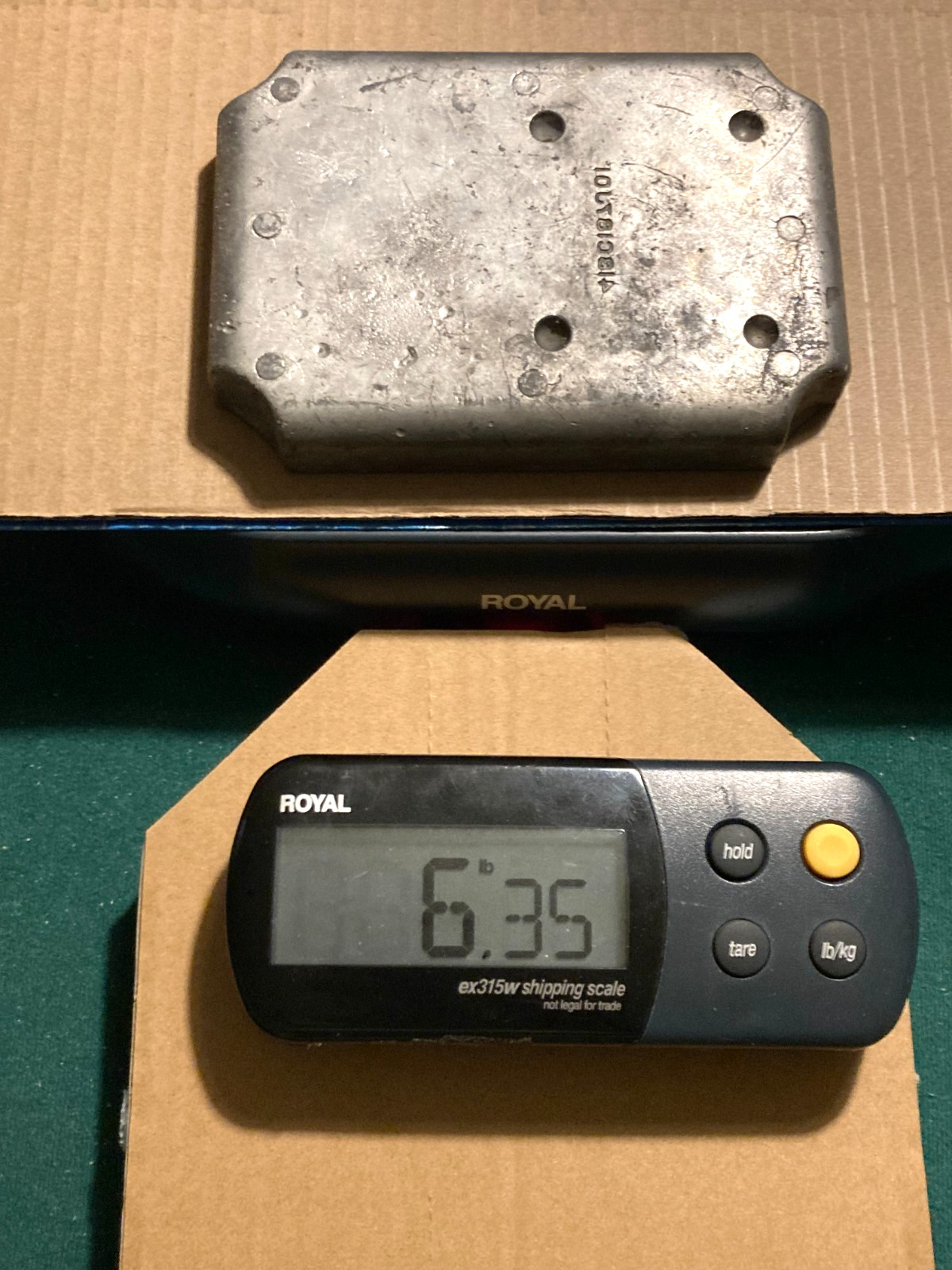 Vintage 1 Lead 6 pounds Flat Brick for Casting/Melting into Bullets , Fishing