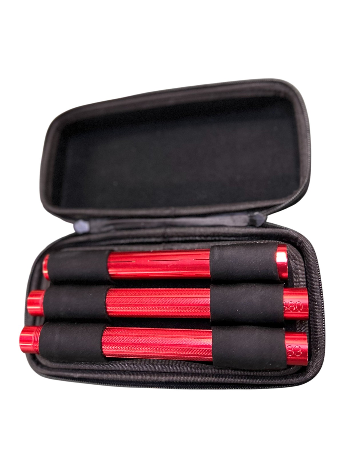 Used Infamous Pro DNA Paintball Barrel Kit - Autococker Threaded - Red