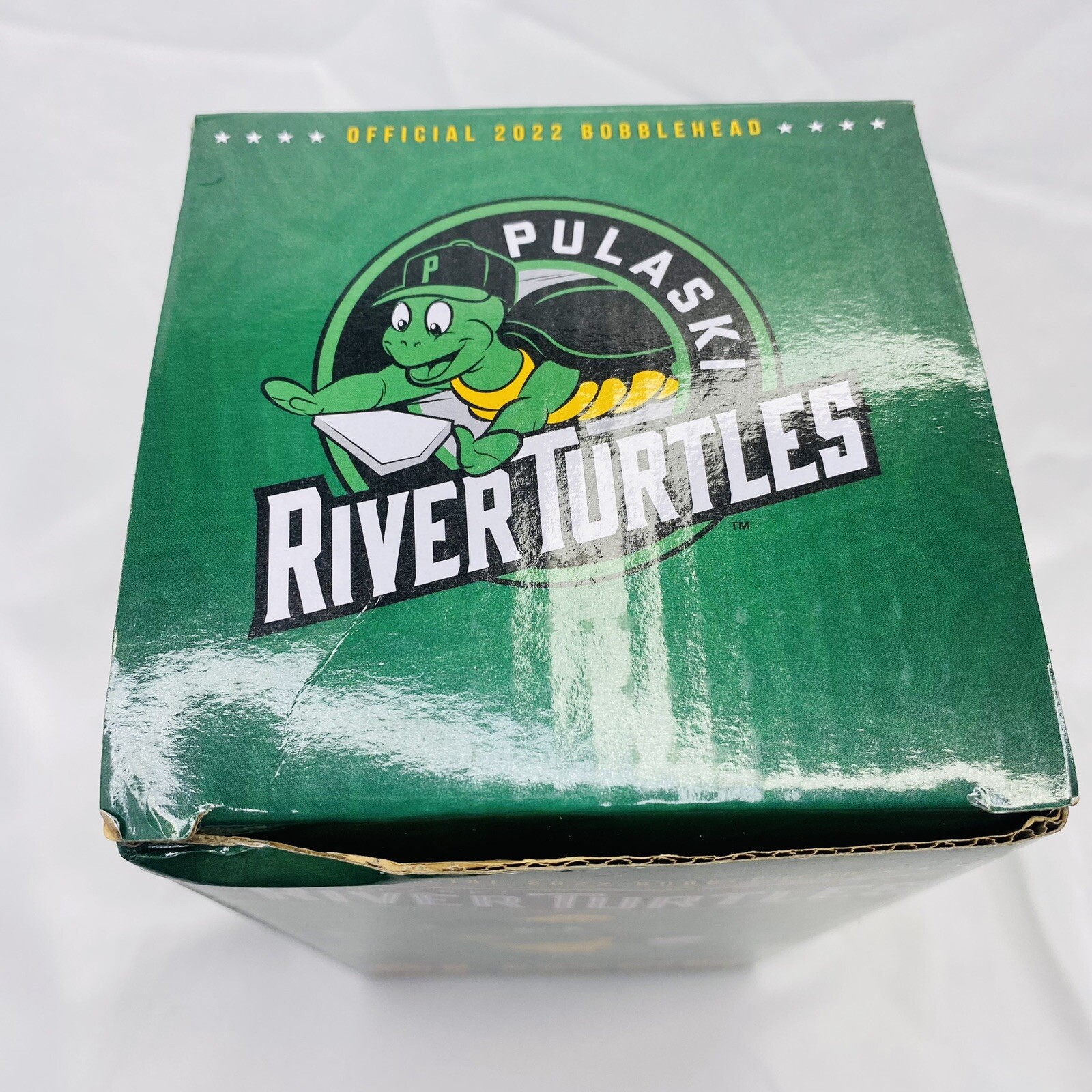 2022 Pulaski River Turtles Slider Mascot Bobblehead Baseball Minor League (Read)