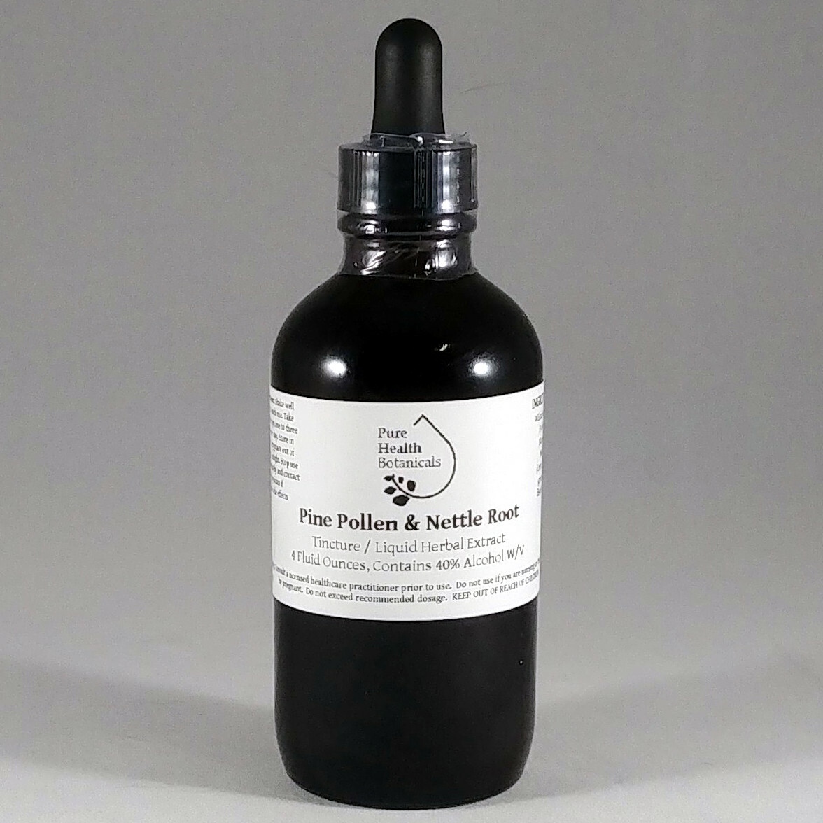 Pine Pollen & Nettle Root Combination Tincture/Extract, Multiple Sizes