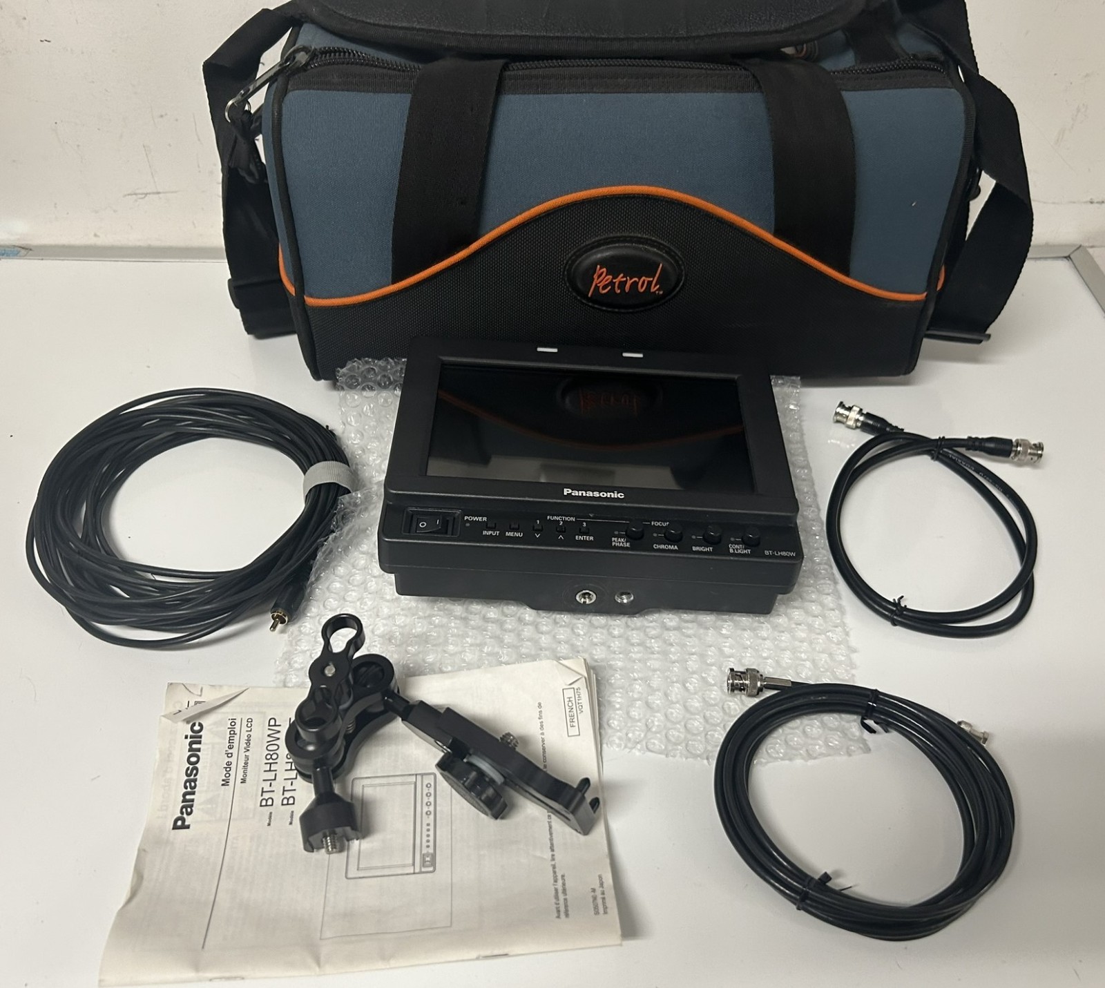 Panasonic BT-LH80WP 7.9" Multi-Format Color LCD Monitor w/Cables in Nice Bag