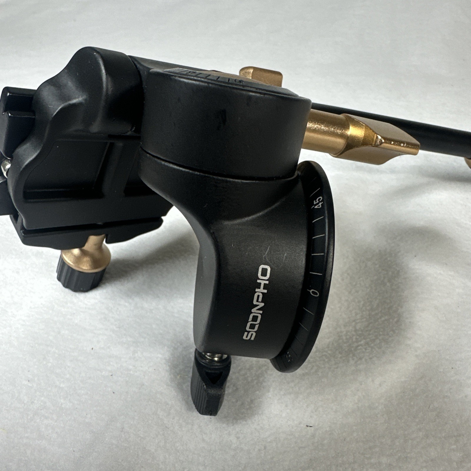 Sconpho Heavy Duty Video Camera Tripod Fluid Drag Pan Head With Extended Handle