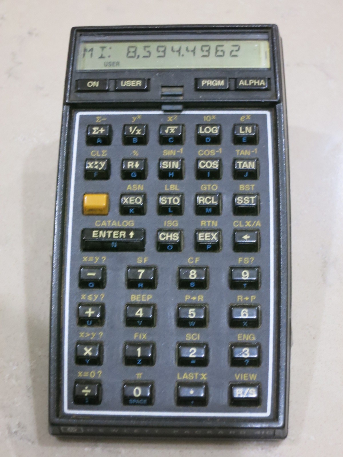 HP 41C Scientific Calculator with  a Memory Module, no Case