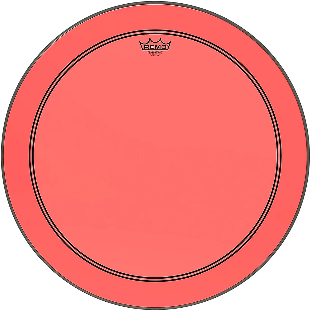 Remo Powerstroke P3 Colortone Red Bass Drum Head 24 in.