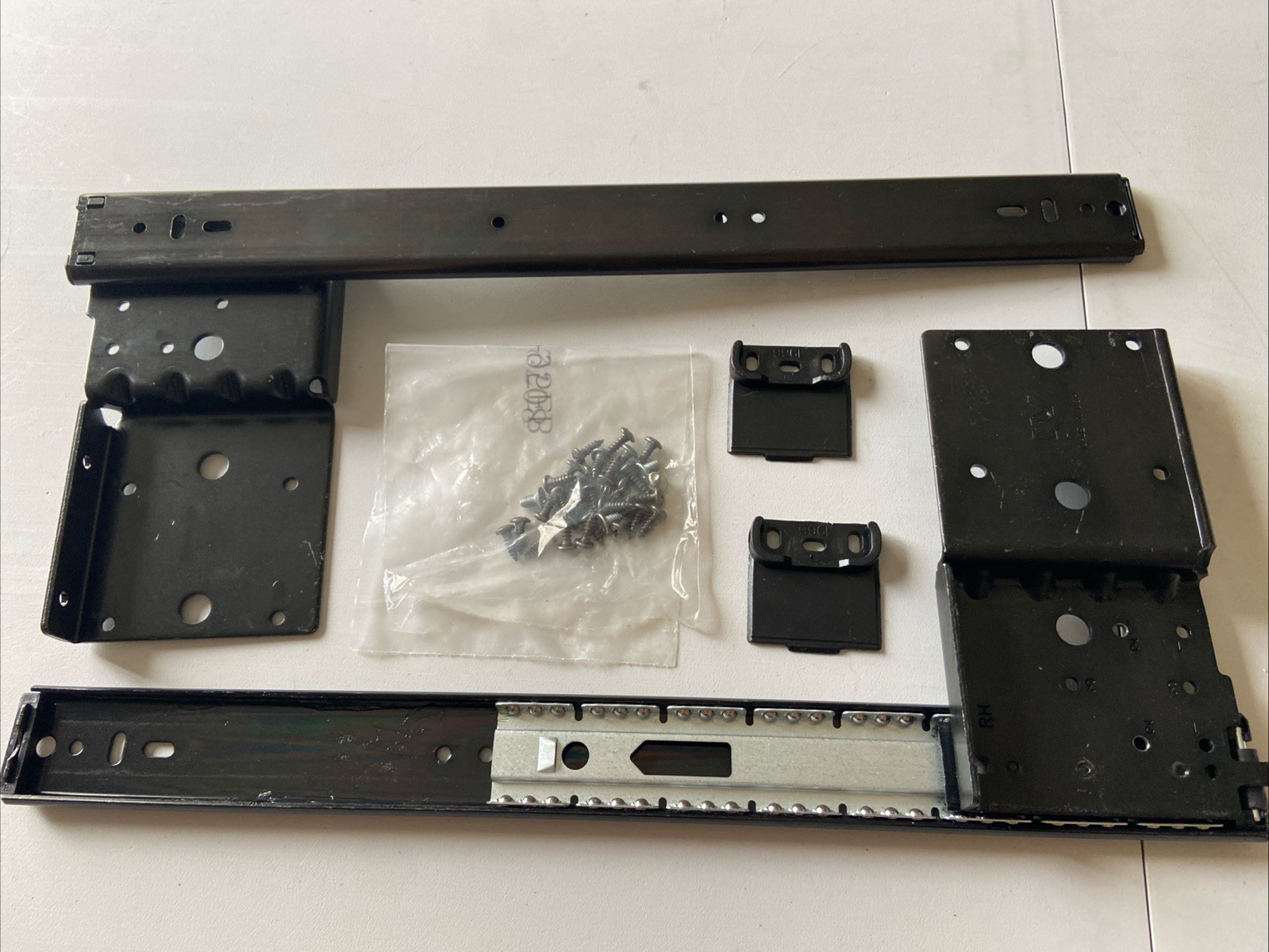 Knape and Vogt KV8071PEZEB14 14 Inch 3/4 Extension Cabinet Pivot Slide - 30 Poun