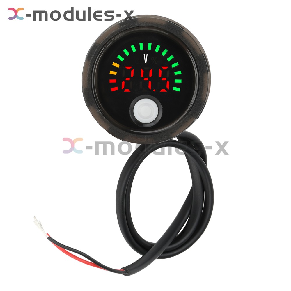 DC7-100V Waterproof Voltmeter LED Digital Voltage Power Indicator + Anti-Reverse