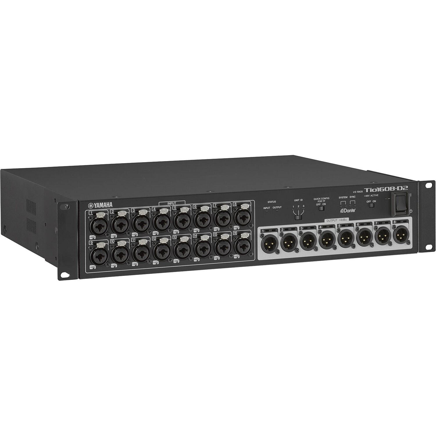 Yamaha Tio1608-D2 Dante-Equipped I/O Input/Output Rack Stage Box