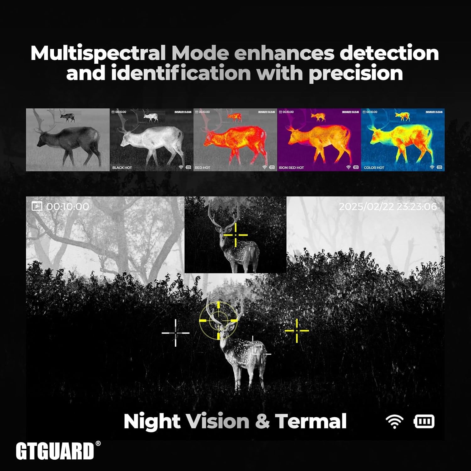 Thermal Scope 35mm 384×288 12μm Thermal Imaging Scope 1585 Yard Detection Range