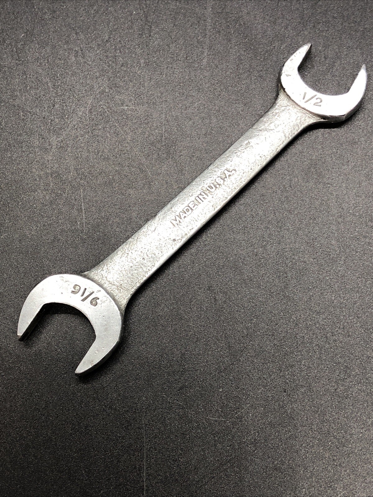 Vintage Blue Point J-3236 1/2" x 9/16" Offset Open End Wrench No Date Code