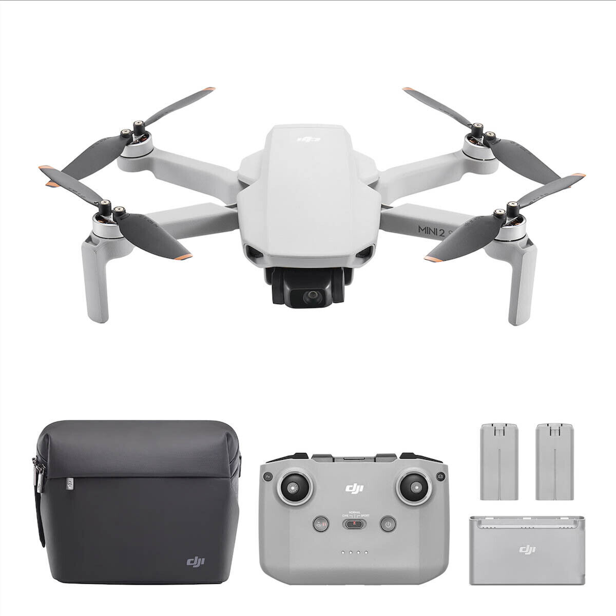 DJI Mini 2 SE Fly More Combo Drone w/ 2.7K Camera, One Batteries, Carrying Case