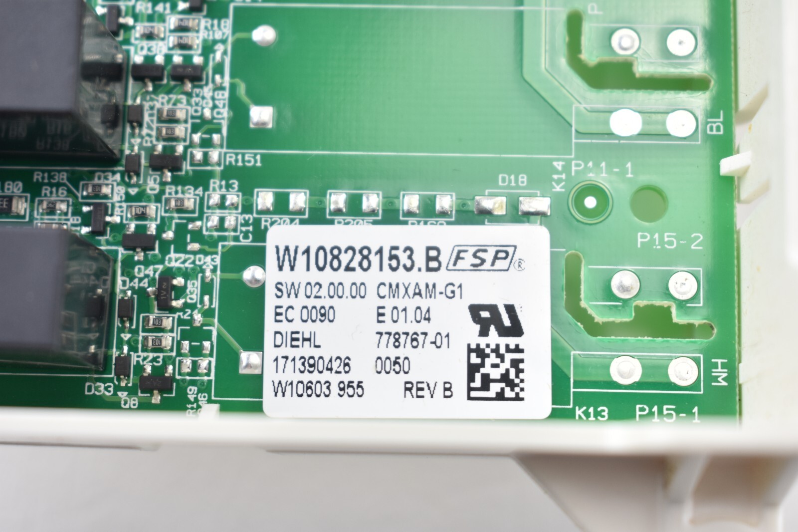 Genuine Whirlpool Gas Range, Control Board # W10828153