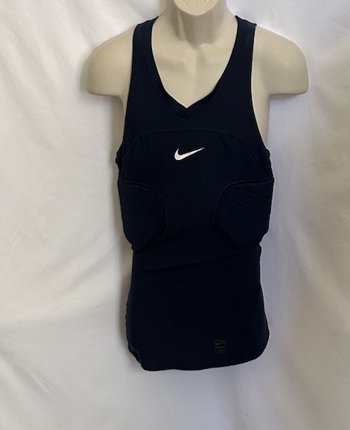 Nike Pro Combat Shirt Padded Dri-Fit Football Shirt Tank Blue Mens Sz Large