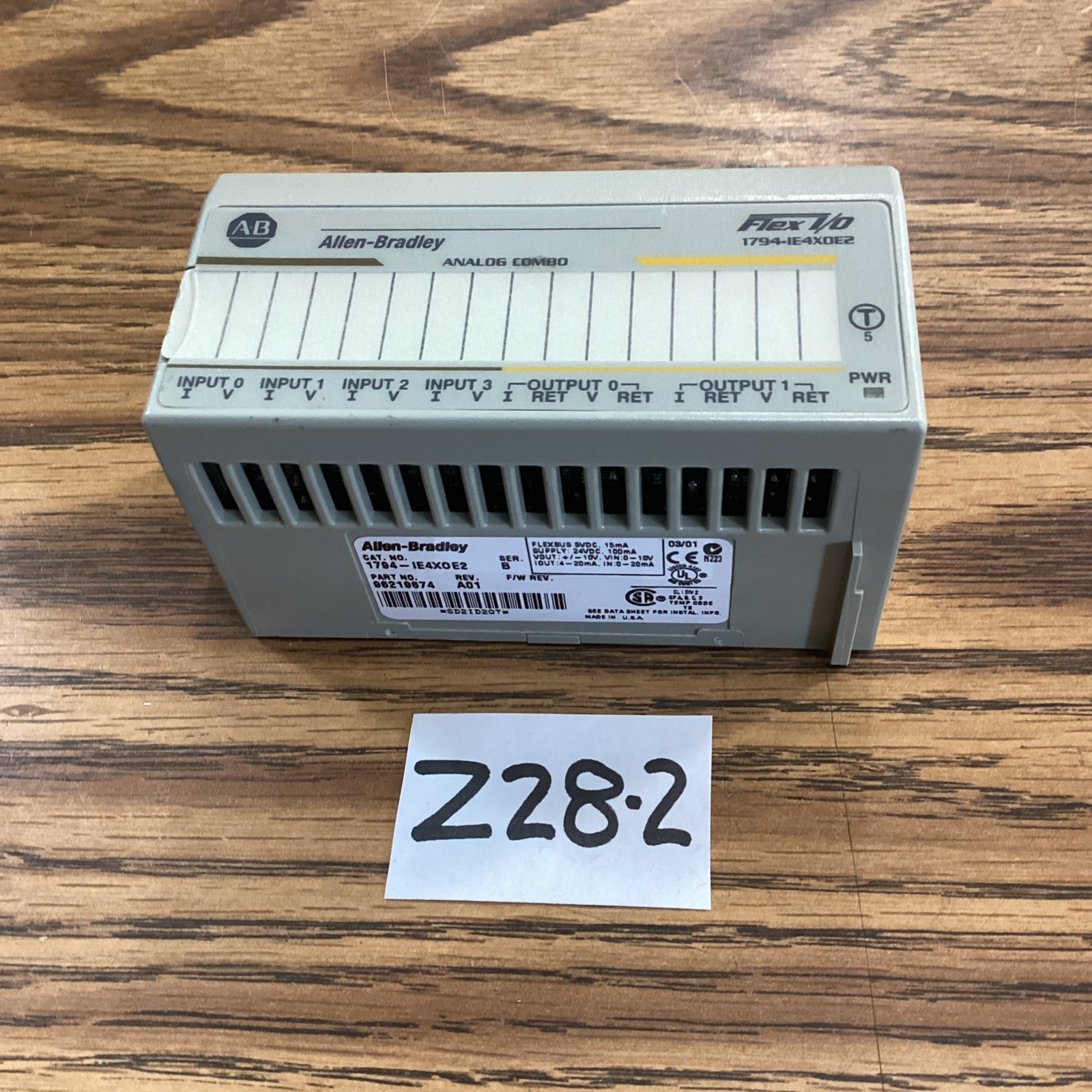 Allen-Bradley 1794-IE4X0E2 combo module excellent condition Used