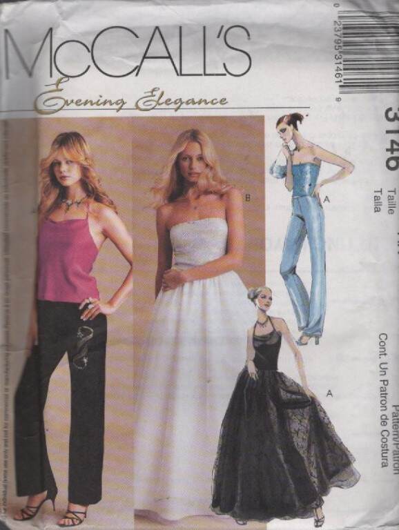 3146 MCCALL'S ELEGANT MISSES TOPS/PANTS & SKIRT SZ 4-8