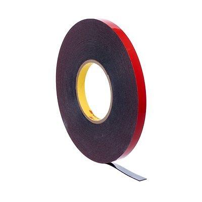 3M 06386 Automotive Acrylic Plus Attachment Tape Black 45 mil (1/4 in X 20 yd)