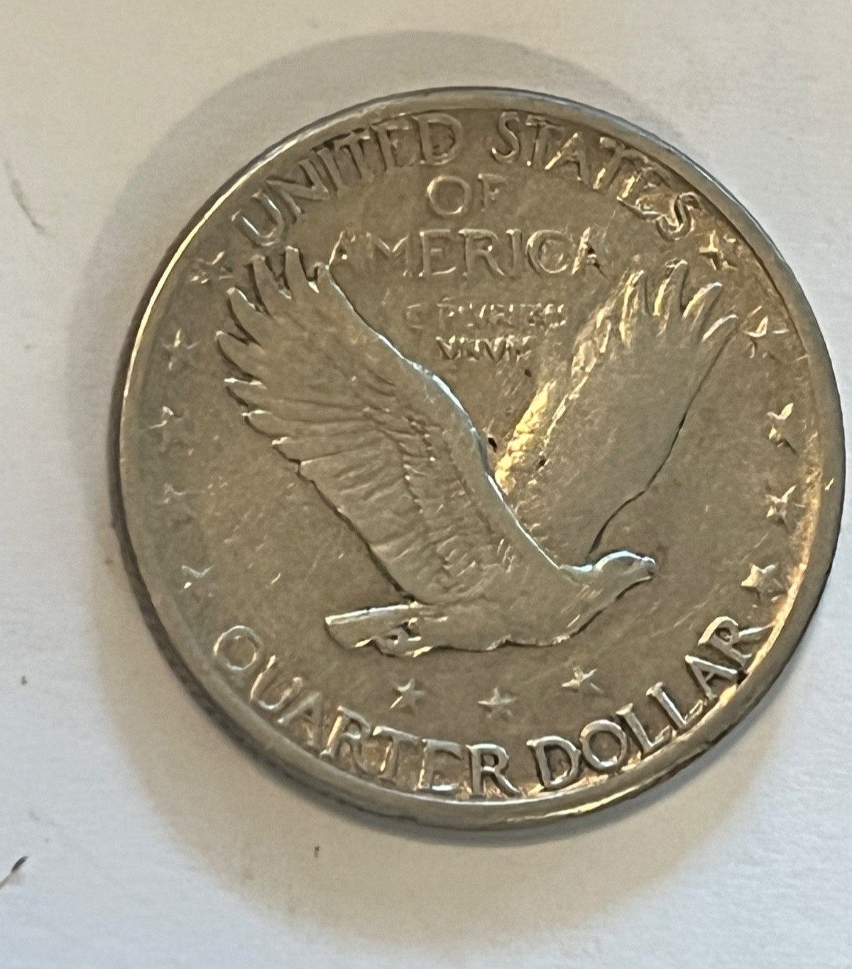1920-s. Standing Liberty Quarter , XF +