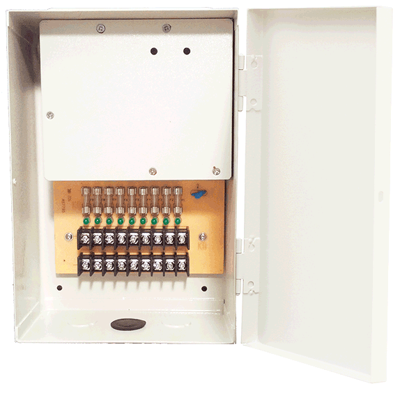 LTS DV-AT1209A-D9P Power Supply Wall Mount 9-Channel Power Box PTC Protection
